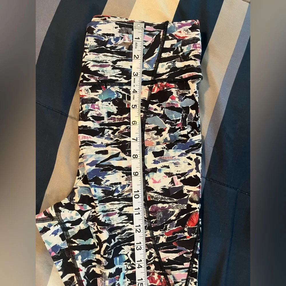🍋 LIKE NEW Lululemon Break Free Tight 25" - Culture Clash Starlight Black - Sz 8 - Picture 13 of 16